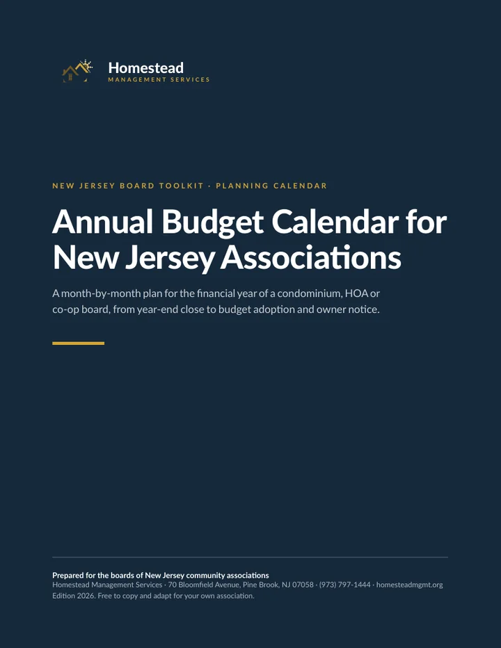 Cover of Annual Budget Calendar